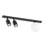 Emibig Plafonnier Baster Acier Noir | Convient pour 2x GU10 - Max 8W, 1x E14 - Max 10W