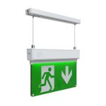Ansell LED Bevestigd Nooduitgang bord Kestrel Wit 2W 14lm - 865 Daglicht