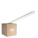 Voordeelpak 4x Philips LED Waterdichte Montagebalk CoreLine WT120C Gen2 57W 8000lm - 840 Koel Wit | 150cm