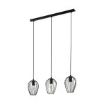 Eglo Hanglamp Newtown Staal Zwart | IP20 - Geschikt voor 3x E27 