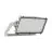 Ledvance LED Floodlight Max Aluminium Grijs 600W 77600lm 65x120D - 830 Warm Wit | IP66 - Asymmetrisch